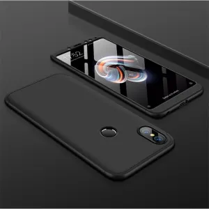 For XIAOMI Redmi Note 5(Globle)/Redmi Note 5 Pro (Inida) 3 in 1 Fashion Ultra Slim Full Protective Back Cover  black
