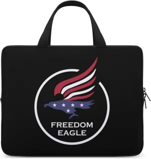 Freedom Eagle Flag Laptop Sleeve Bag Computer Carrying Case Laptops Protective Cover for Travel Business