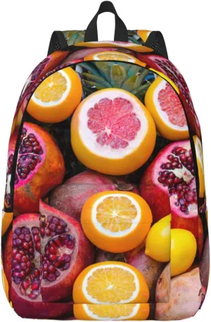 Fruit Picture-standard print Duffel Bag, Lightweight Duffel Bag, Casual Backpack, 17.7 x 6.3 x 12.2 inches
