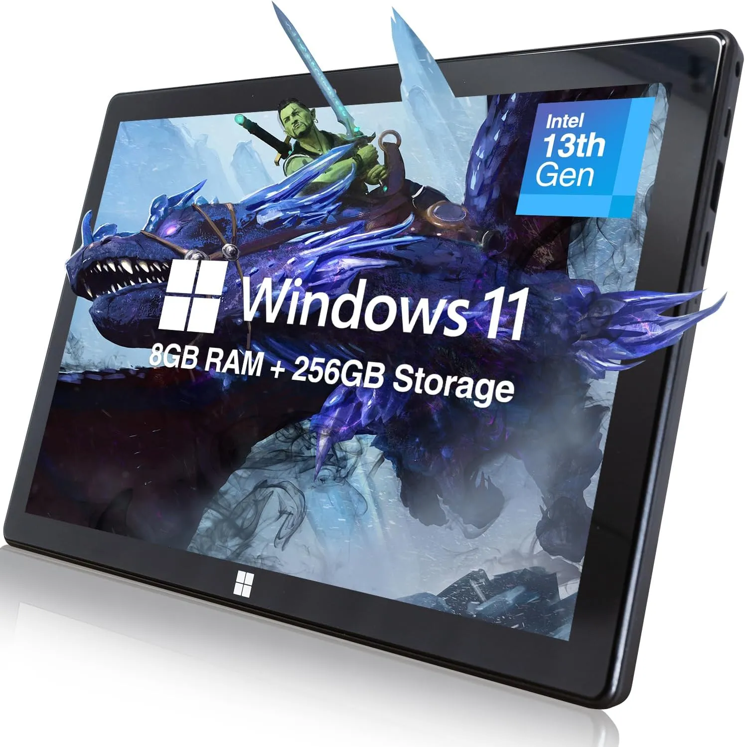 Fusion5 10.1" Windows 11 Full HD Tablet PC - FWIN232 PRO N5 Ultra Slim Tablet Computer - 8GB RAM, 256GB SSD Storage, N100 Quad-Core CPU, 10 Inch, 5G WiFi, HD Webcam, Micro HDMI, Expandable Storage