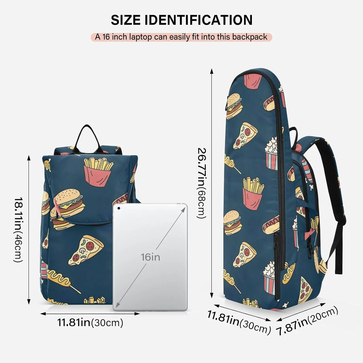 GAIGEO Cool Soccer Graffiti Pickleball Backpack, Multiple Storage Compartments Tennis Racket Backpack, Foldable Pocket