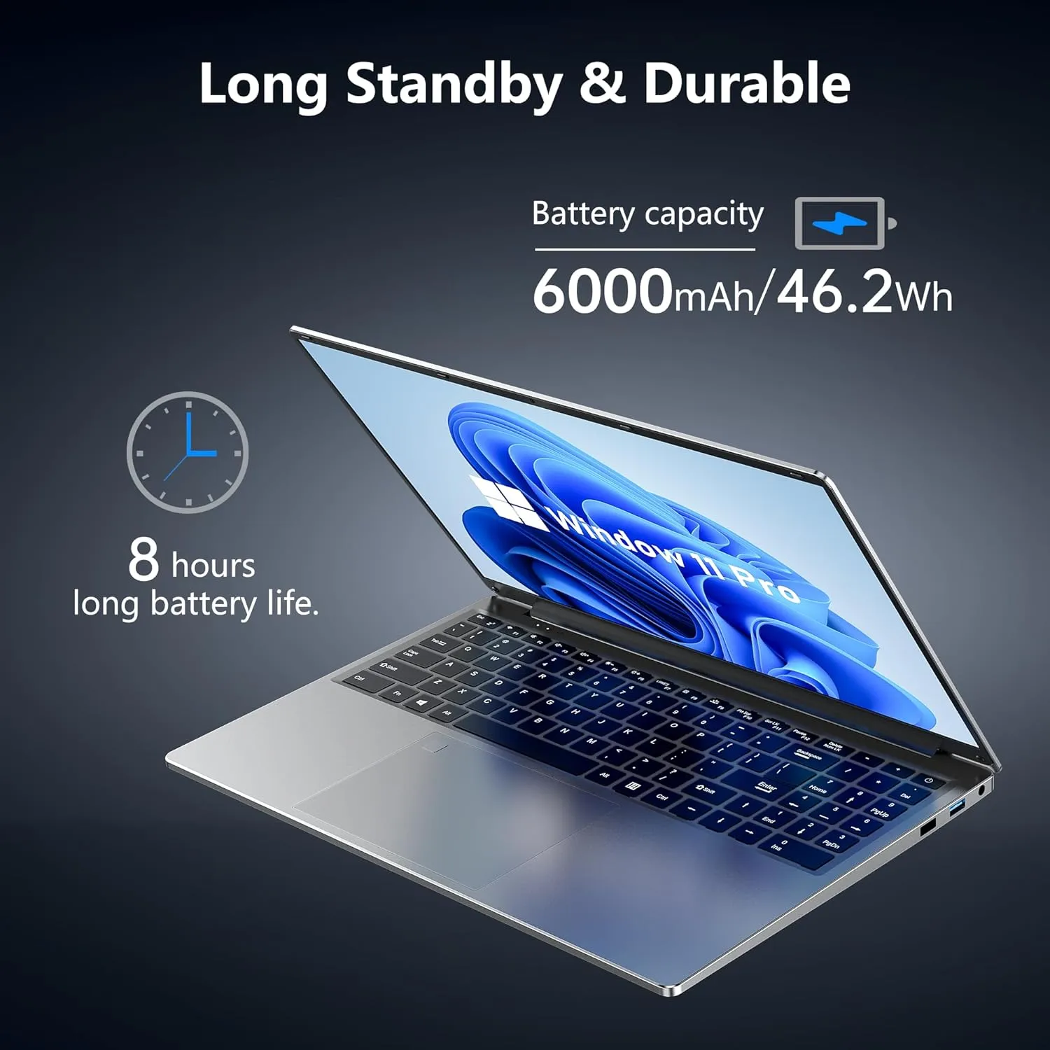 Gaming Laptop, 16 Inch FHD Display (1920 x 1200), N95 Laptop Computer (up to 3.4GHz), 16GB RAM 512GB SSD, Supports 180 Angle Opening, Bluetooth, Backlit Keyboard, Windows 11 Pro