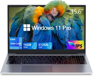 Gaming Laptop,Laptops,16GB DDR4 512GB SSD,Windows 11 With N100 Processor(UP To 3.4Ghz,4C/4T),15.6" FHD 1920*1080P,Full Metal Housing,WiFi,BT5.0,USB3.2,Type C Charging,180°open Angle,Metallic Grey