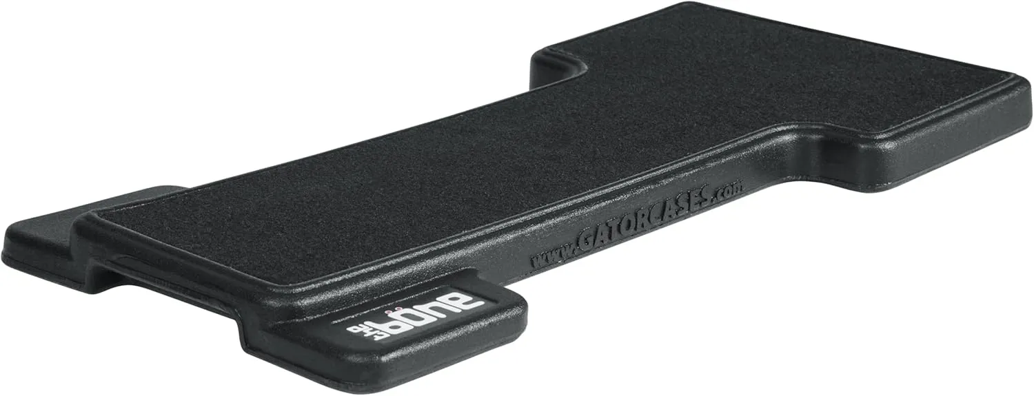 Gator Cases Bone Molded Polyethylene Guitar Pedal Board with Lightweight Carry Bag; USA Made, 23.75" x 10.25" x 2" (G-BONE)