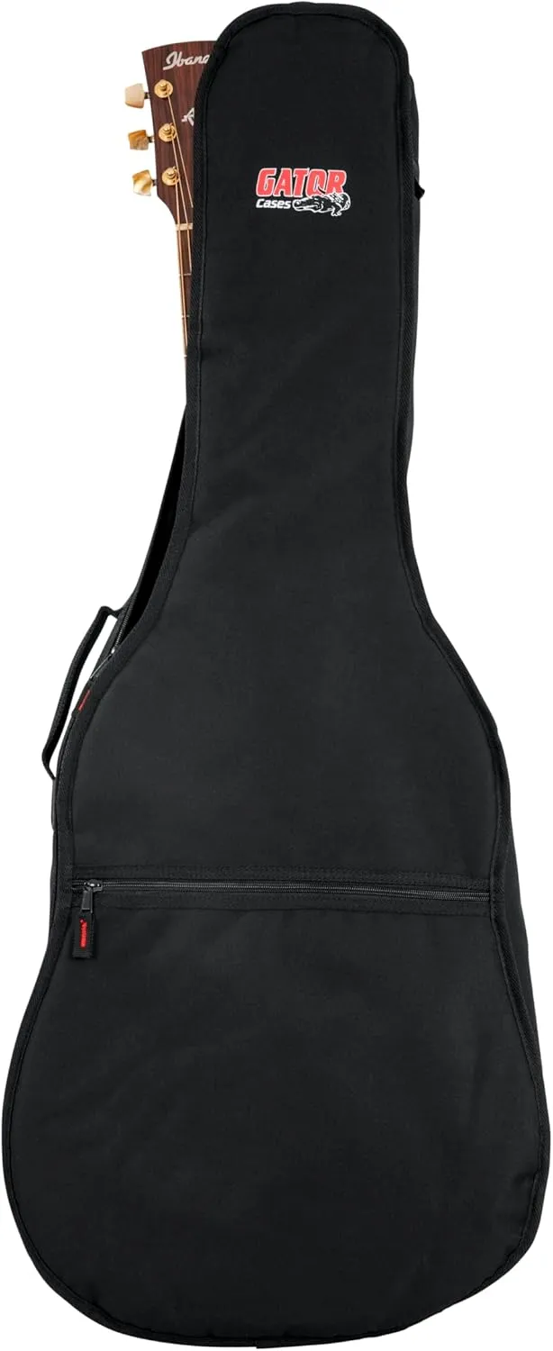 Gator Cases Foam Padded Acoustic Guitar Gig Bag, Fits Dreadnought Style Acoustic Guitars up to 41.9" in Length (GBE-DREAD)
