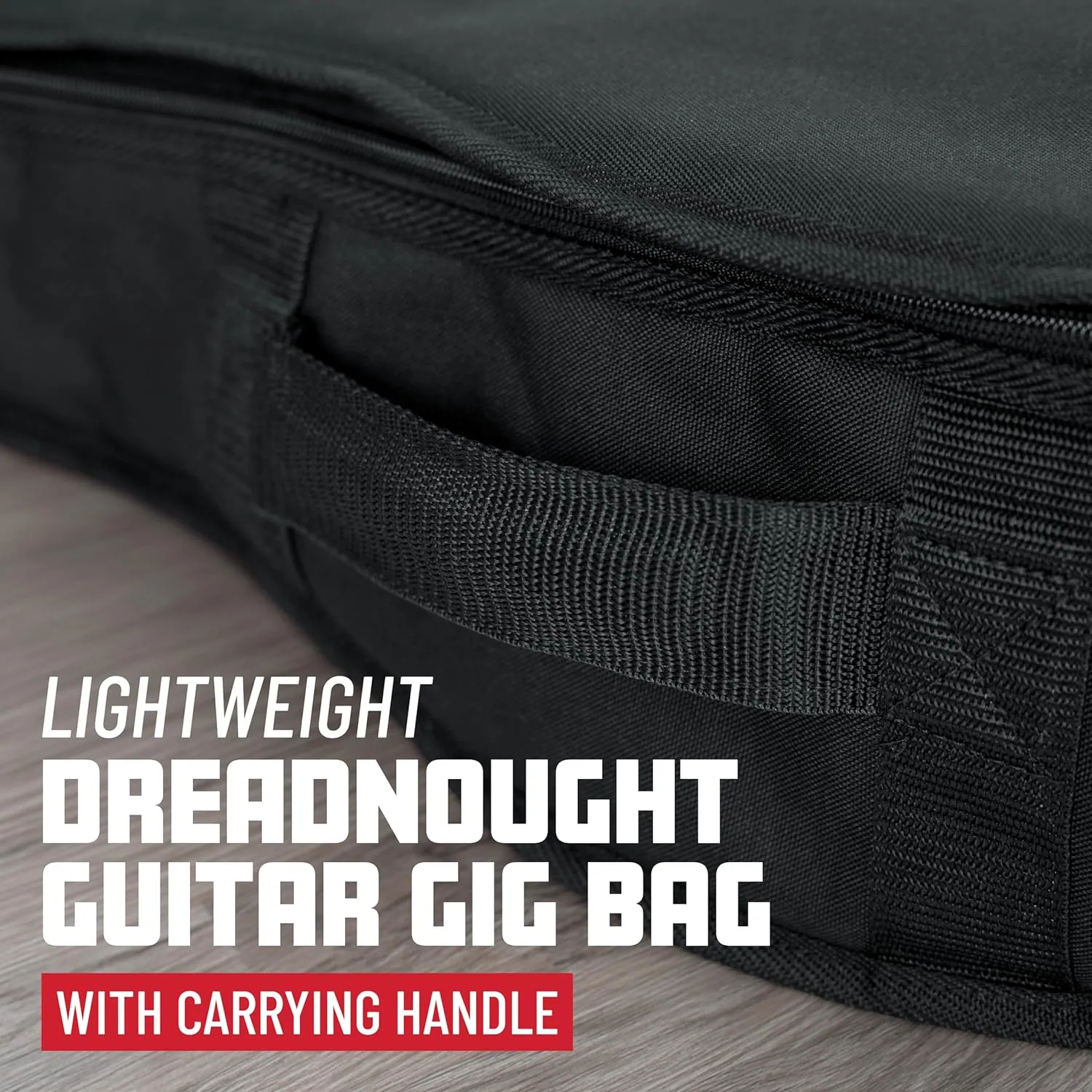 Gator Cases Foam Padded Acoustic Guitar Gig Bag, Fits Dreadnought Style Acoustic Guitars up to 41.9" in Length (GBE-DREAD)