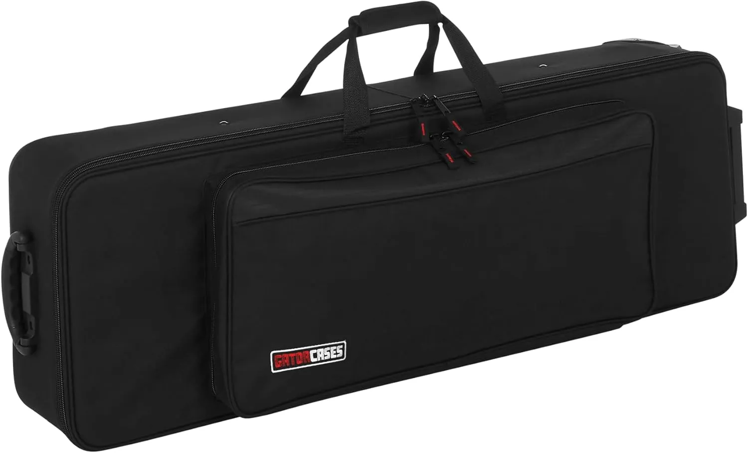 Gator Cases Lightweight Rolling Keyboard Case for Slim 61 Note Keyboards and Electric Pianos (GK-61-SLIM)