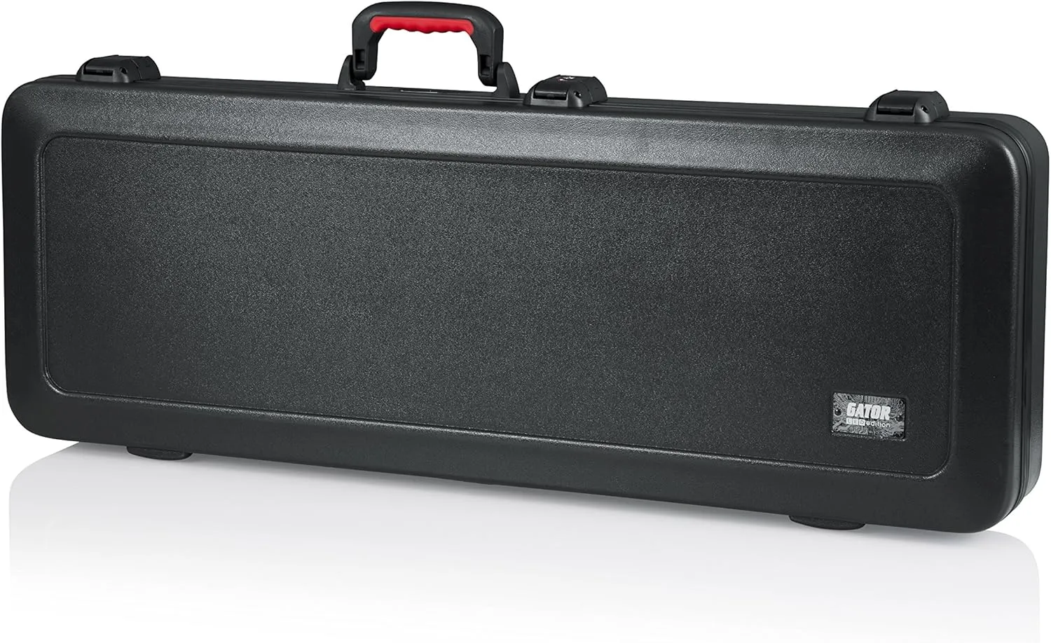 Gator Cases Molded Flight Case for Electric Guitar with Internal LED Lighting and TSA Approved Locking Latch; (GTSA-GTRELEC-LED)