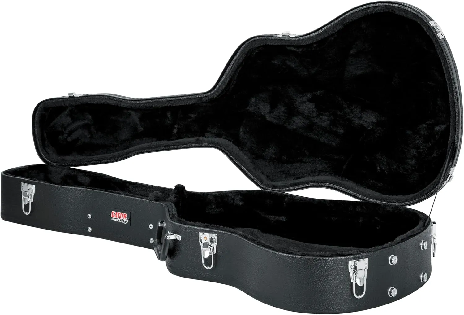 Gator Cases Traditonal Series Hard-Shell Wood Case for 6 or 12-String Dreadnought Style Acoustic Guitars, (GWE-DREAD 12)