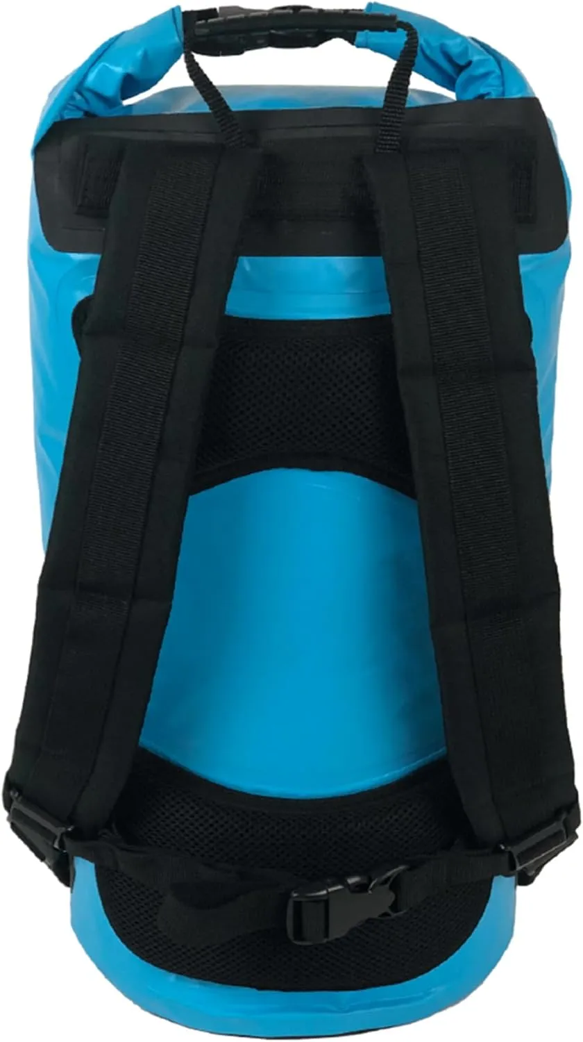 geckobrands Hydroner 20L Waterproof Dry Bag Backpack – Lightweight Roll-Top Bag with Clear Phone Pouch for Outdoor Activities