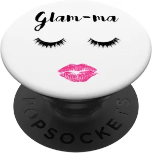 Glam-ma Sexy Face Lashes Lips Lipstick Grandma PopSockets PopGrip: Swappable Grip for Phones & Tablets