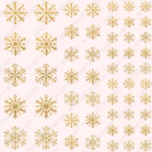 Gold Stars Element Sheet UV DTF
