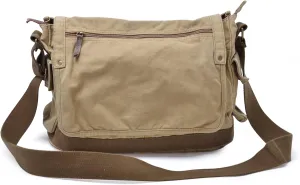GOOTIUM Canvas Messenger Bag - Vintage Cross Body Shoulder Satchel