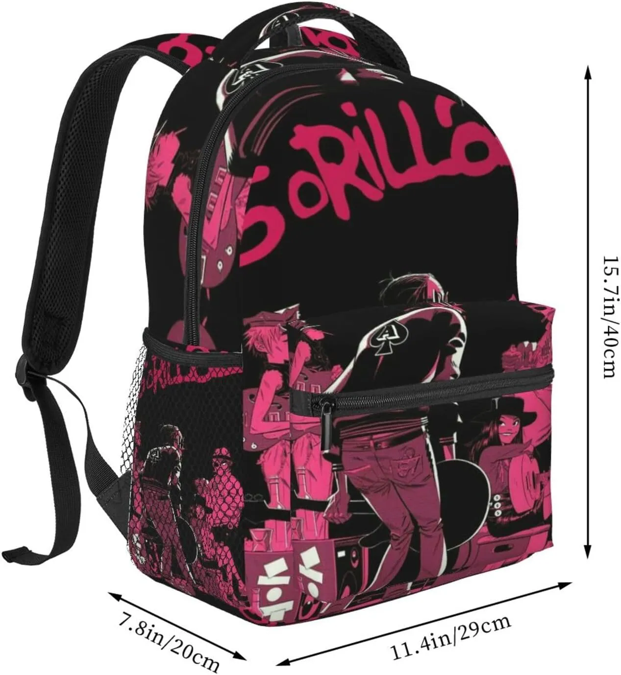 Gori-llaz Backpack Adults Bag Casual Backpack Hiking Daypack