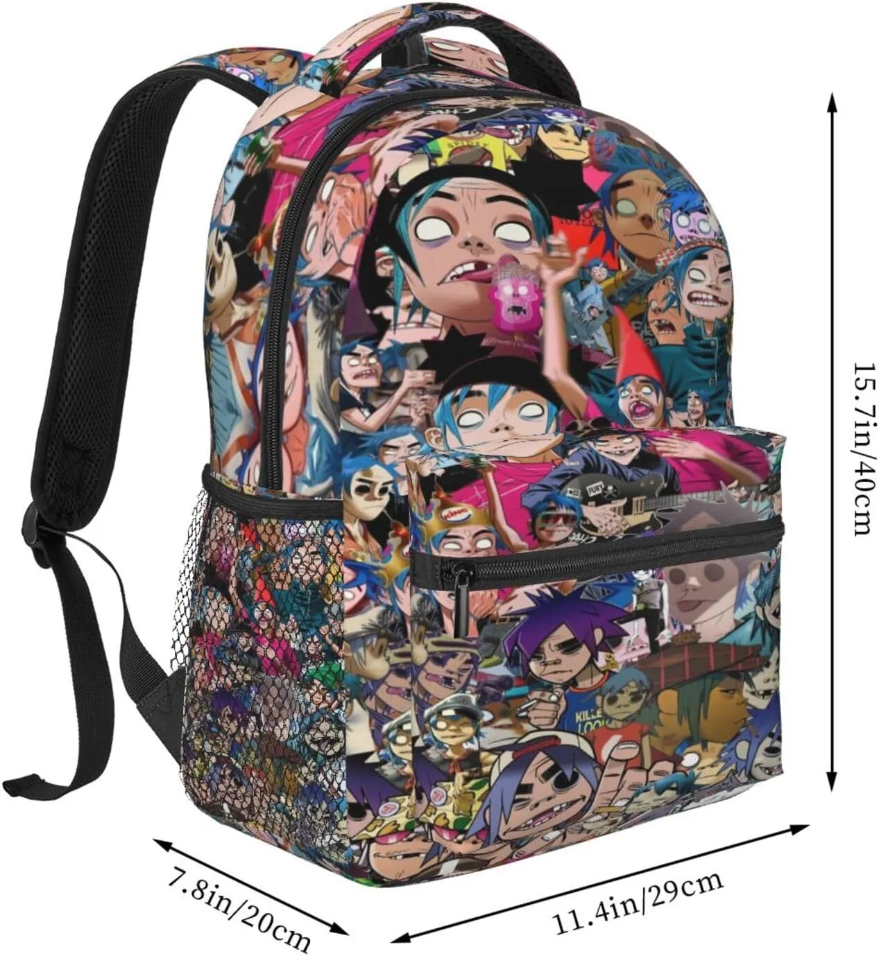 Gori-llaz Backpack Adults Bag Casual Backpack Hiking Daypack