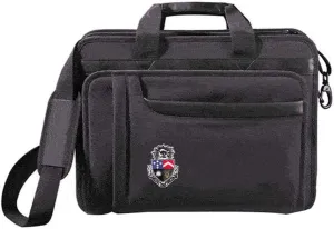 Greekgear Delta Tau Delta Crest - Shield Briefcase Attache Black