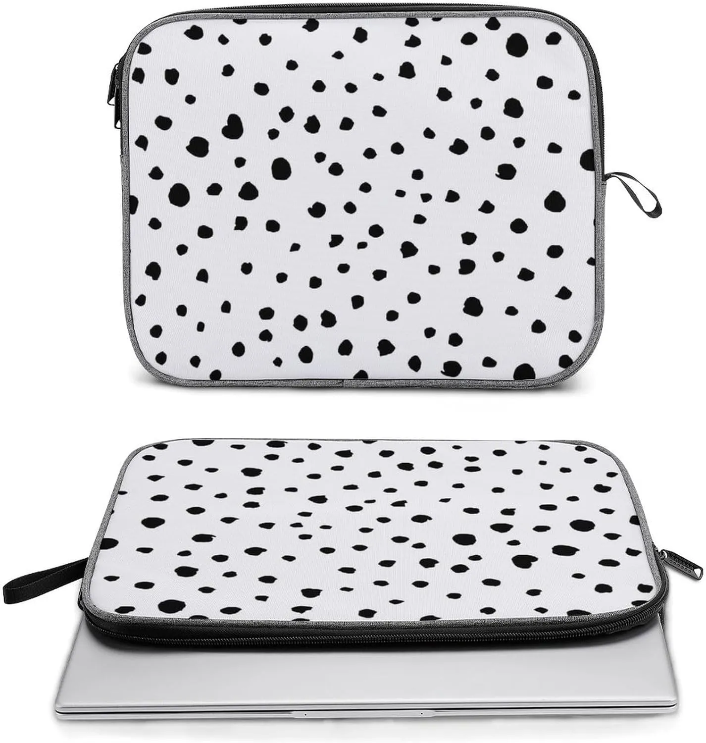 Green Boston Terrier Dogs Large Capacity Portable Laptop Case Unisex