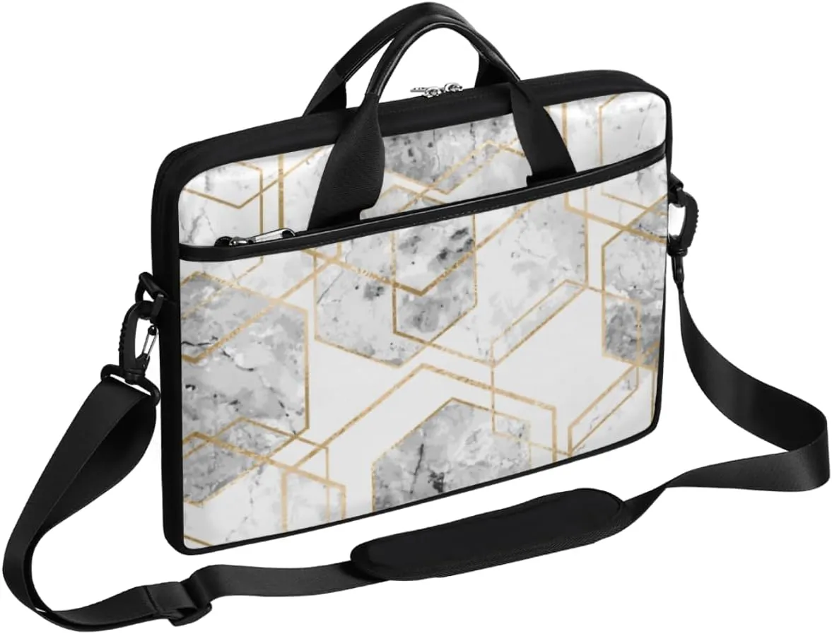 Green Leaf Laptop Bag for Men Women 13-15 Inch Case Bags Sleeve Shoulder with Anti Slip Removable The Pad Straps