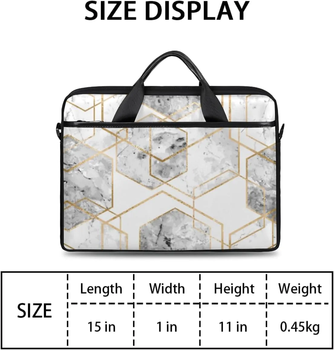 Green Leaf Laptop Bag for Men Women 13-15 Inch Case Bags Sleeve Shoulder with Anti Slip Removable The Pad Straps