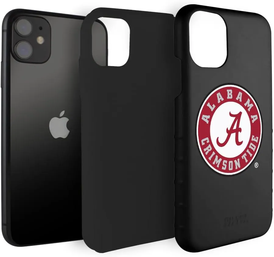 Guard Dog Case Compatible with iPhone 11 - Military Grade - Rugged Two Piece Protection - Collegiate Licensed - Alabama Crimson Tide - Logo