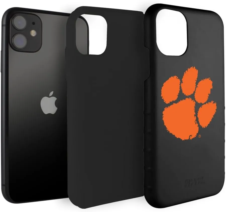 Guard Dog Case Compatible with iPhone 11 - Military Grade - Rugged Two Piece Protection - Collegiate Licensed - Clemson Tigers - Logo