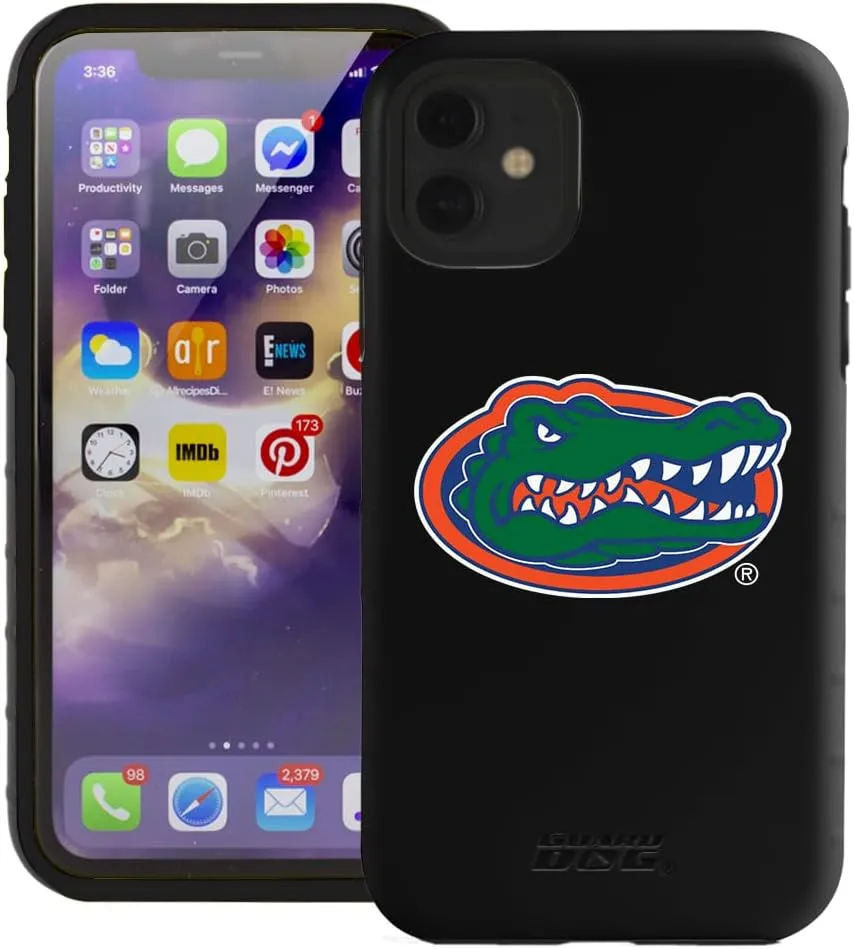 Guard Dog Case Compatible with iPhone 11 - Military Grade - Rugged Two Piece Protection - Collegiate Licensed - Florida Gators - Logo