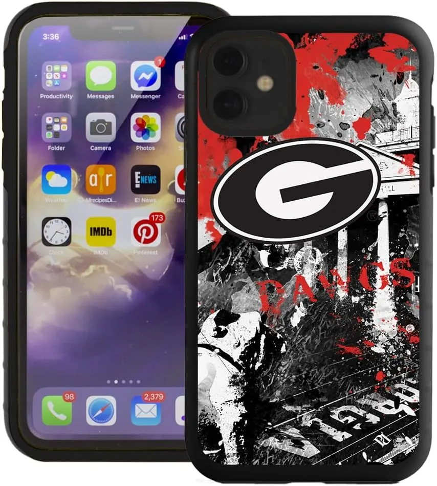 Guard Dog Case Compatible with iPhone 11 - Military Grade - Rugged Two Piece Protection - Collegiate Licensed - Georgia Bulldogs - by Paulson Designs