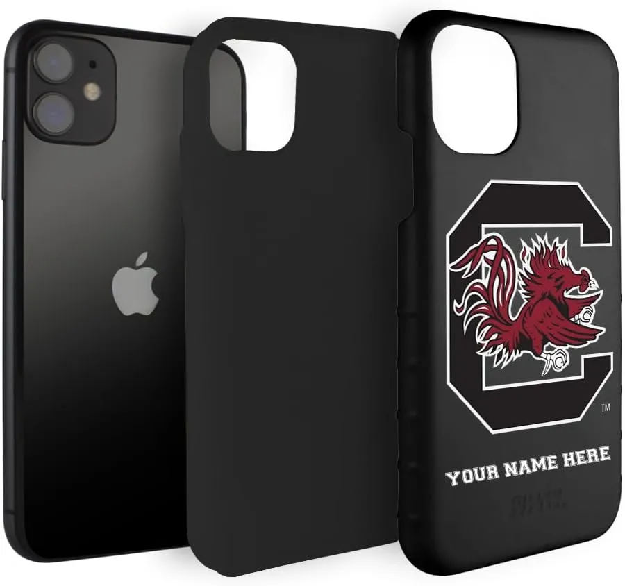 Guard Dog Case Compatible with iPhone 11 - Military Grade - Rugged Two Piece Protection - Collegiate Licensed - South Carolina Gamecocks - Personalized