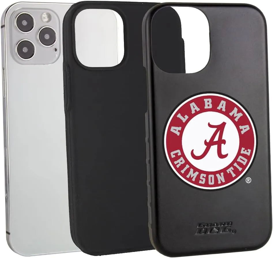 Guard Dog Case Compatible with iPhone 12/12 Pro - Military Grade - Rugged Two Piece Protection - Collegiate Licensed - Alabama Crimson Tide - Logo