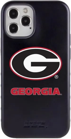 Guard Dog Case Compatible with iPhone 12/12 Pro - Military Grade - Rugged Two Piece Protection - Collegiate Licensed - Georgia Bulldogs - Logo