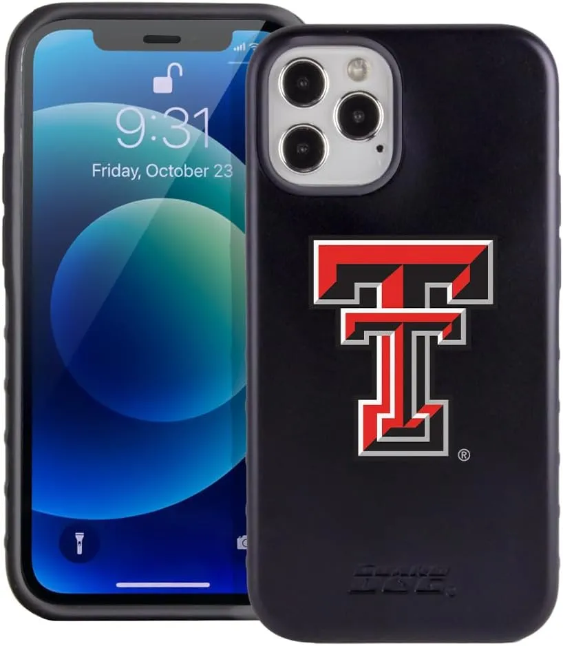 Guard Dog Case Compatible with iPhone 12/12 Pro - Military Grade - Rugged Two Piece Protection - Collegiate Licensed - Texas Tech Red Raiders - Logo