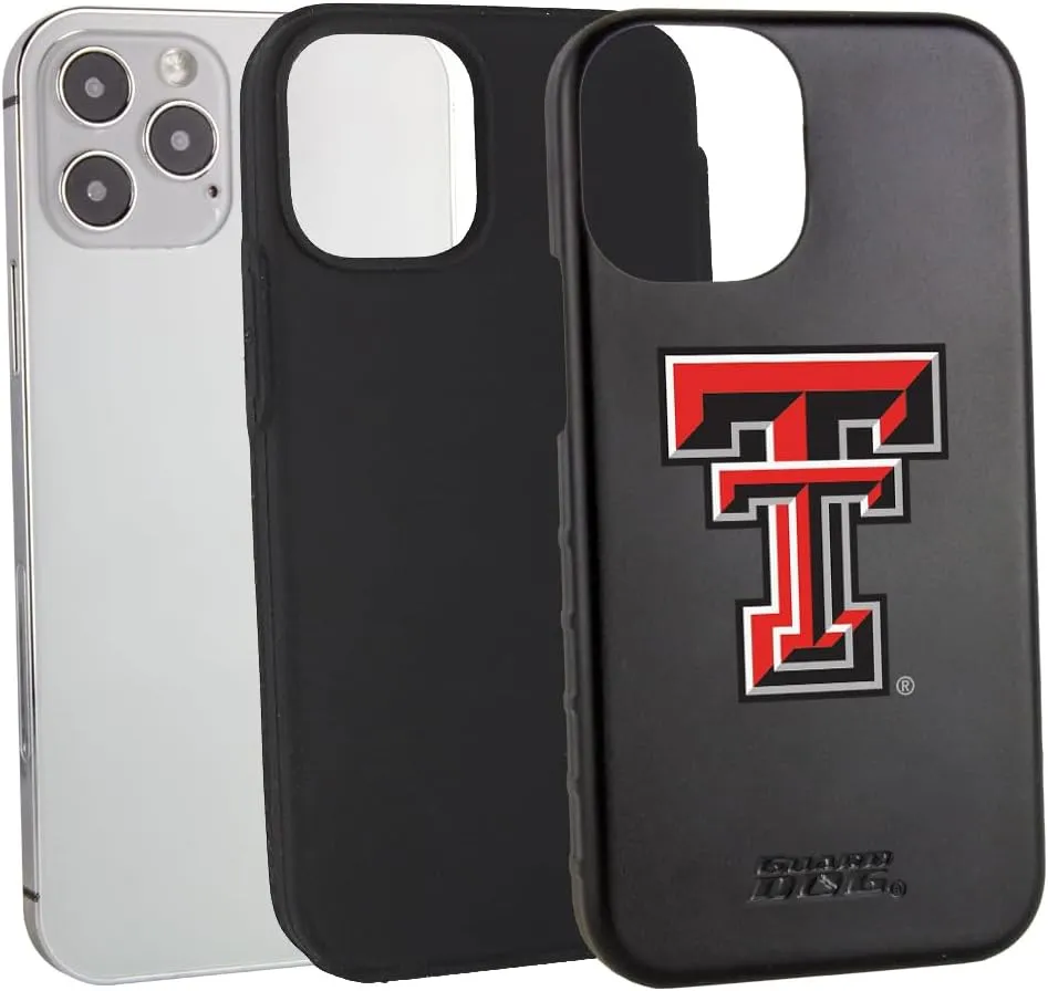 Guard Dog Case Compatible with iPhone 12/12 Pro - Military Grade - Rugged Two Piece Protection - Collegiate Licensed - Texas Tech Red Raiders - Logo