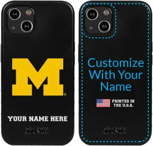 Guard Dog Case Compatible with iPhone 13 - Military Grade - Rugged Two Piece Protection - Collegiate Licensed - Michigan Wolverines - Personalized