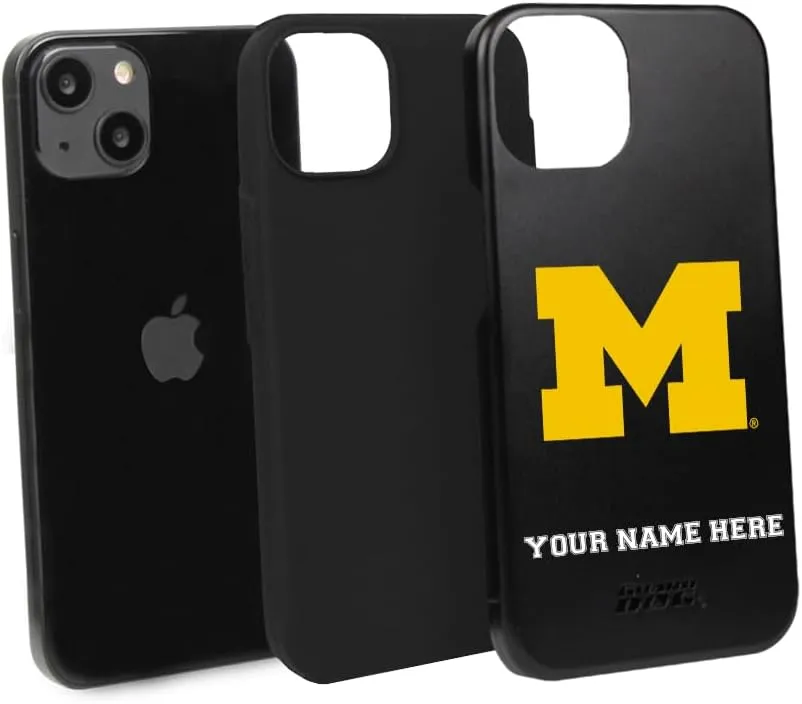 Guard Dog Case Compatible with iPhone 13 - Military Grade - Rugged Two Piece Protection - Collegiate Licensed - Michigan Wolverines - Personalized