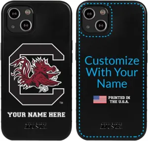 Guard Dog Case Compatible with iPhone 13 - Military Grade - Rugged Two Piece Protection - Collegiate Licensed - South Carolina Gamecocks - Personalized