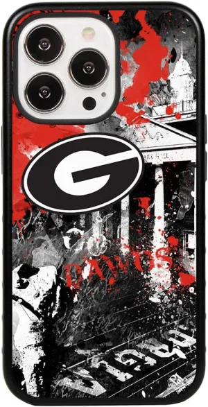 Guard Dog Case Compatible with iPhone 13 Pro - Military Grade - Rugged Two Piece Protection - Collegiate Licensed - Georgia Bulldogs - by Paulson Designs