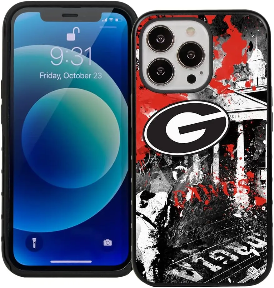 Guard Dog Case Compatible with iPhone 13 Pro - Military Grade - Rugged Two Piece Protection - Collegiate Licensed - Georgia Bulldogs - by Paulson Designs