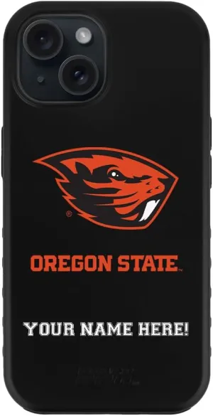 Guard Dog Case Compatible with iPhone 14 - Military Grade - Rugged Two Piece Protection - Collegiate Licensed - Oregon State Beavers - Personalized