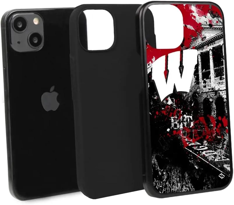 Guard Dog Case Compatible with iPhone 14 - Military Grade - Rugged Two Piece Protection - Collegiate Licensed - Wisconsin Badgers - by Paulson Designs