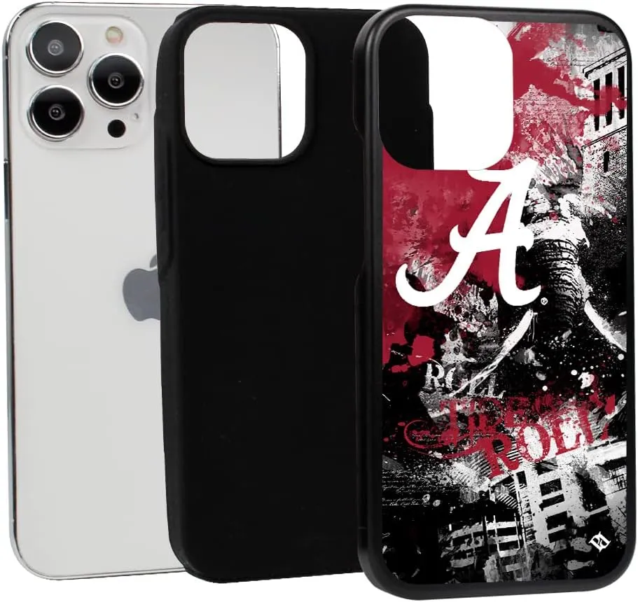 Guard Dog Case Compatible with iPhone 14 Pro Max - Military Grade - Rugged Two Piece Protection - Collegiate Licensed - Alabama Crimson Tide - by Paulson Designs