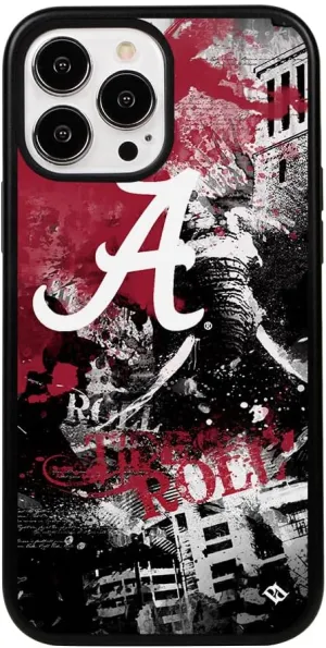 Guard Dog Case Compatible with iPhone 14 Pro Max - Military Grade - Rugged Two Piece Protection - Collegiate Licensed - Alabama Crimson Tide - by Paulson Designs