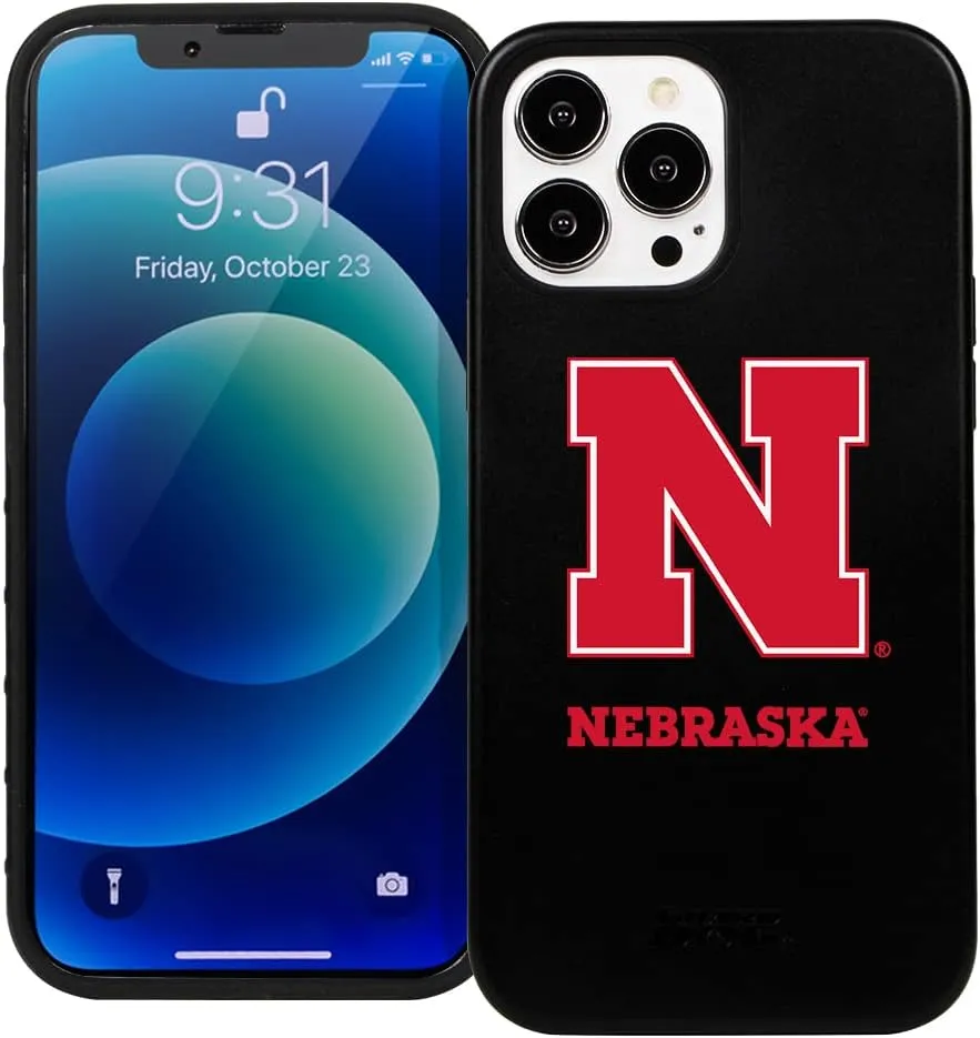 Guard Dog Case Compatible with iPhone 14 Pro Max - Military Grade - Rugged Two Piece Protection - Collegiate Licensed - Nebraska Cornhuskers - Logo