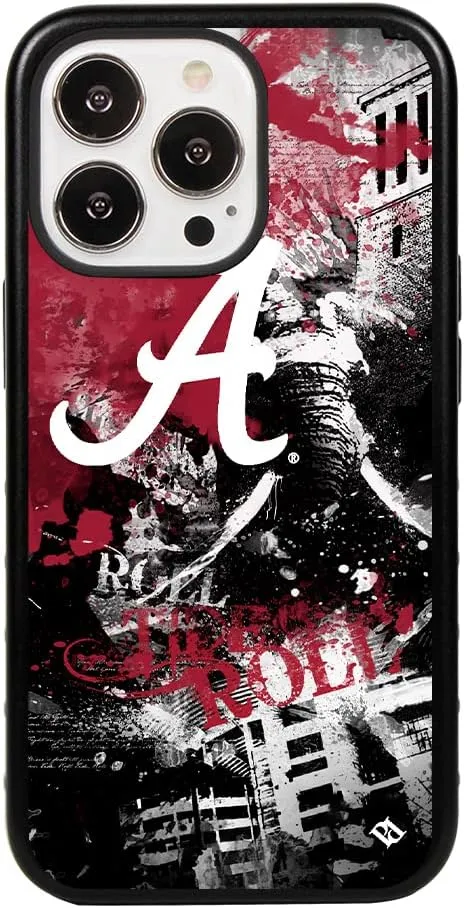 Guard Dog Case Compatible with iPhone 14 Pro - Military Grade - Rugged Two Piece Protection - Collegiate Licensed - Alabama Crimson Tide - by Paulson Designs