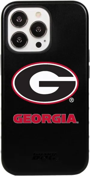 Guard Dog Case Compatible with iPhone 14 Pro - Military Grade - Rugged Two Piece Protection - Collegiate Licensed - Georgia Bulldogs - Logo