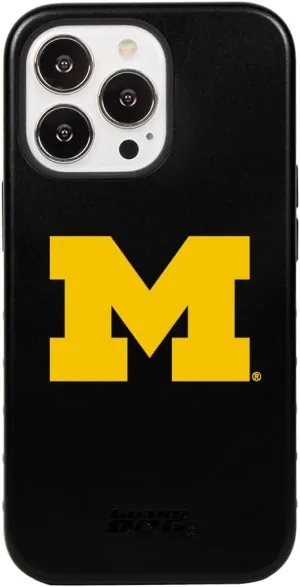 Guard Dog Case Compatible with iPhone 14 Pro - Military Grade - Rugged Two Piece Protection - Collegiate Licensed - Michigan Wolverines - Logo