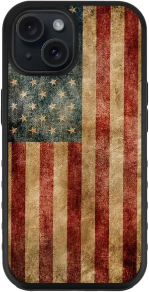 Guard Dog Case Compatible with iPhone 15 - Compatible with MagSafe - Military Grade - Rugged Two Piece Protection - Designer - American Flag - Perseverance
