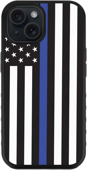 Guard Dog Case Compatible with iPhone 15 - Compatible with MagSafe - Military Grade - Rugged Two Piece Protection - Designer - American Flag - Thin Blue Line - Honor