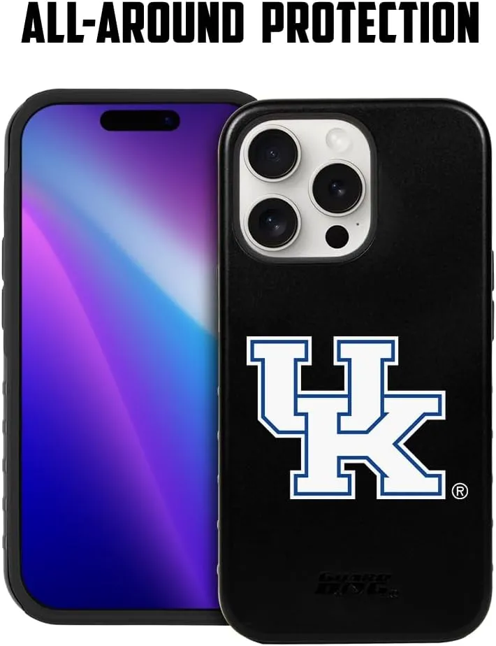 Guard Dog Case Compatible with iPhone 15 Pro Max - Military Grade - Rugged Two Piece Protection - Collegiate Licensed - Kentucky Wildcats - Logo