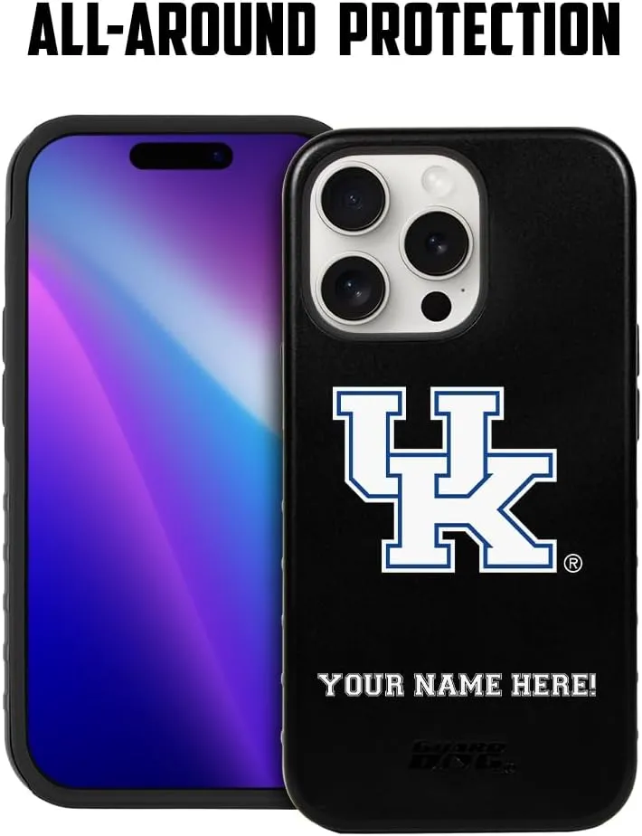 Guard Dog Case Compatible with iPhone 15 Pro Max - Military Grade - Rugged Two Piece Protection - Collegiate Licensed - Kentucky Wildcats - Personalized