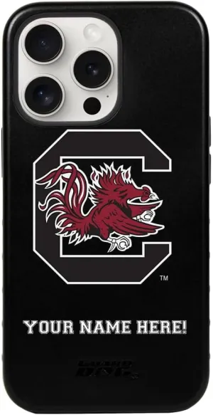 Guard Dog Case Compatible with iPhone 15 Pro Max - Military Grade - Rugged Two Piece Protection - Collegiate Licensed - South Carolina Gamecocks - Personalized